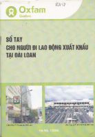 Sổ tay cho người đi lao động xuất khẩu tại Đài Loan 